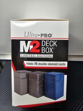 M2.1 Premium Deck Box: Limited Edition Dark Steel High End Unique Cards Storage